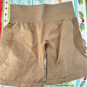 NVGTN High Waist Brown Women's Shorts